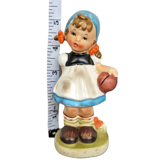 Ceramic Figurine Little Girl Holding Basket Ball
VINTAGE - Picture 2 of 8